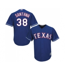 Men's Texas Rangers #38 Danny Santana Replica Royal Blue Alternate 2 Cool Base Baseball Jersey
