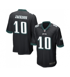 Men's Philadelphia Eagles #10 DeSean Jackson Game Black Alternate Football Jersey