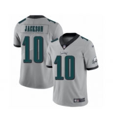Men's Philadelphia Eagles #10 DeSean Jackson Limited Silver Inverted Legend Football Jersey