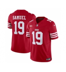 Men's Nike San Francisco 49ers #19 Deebo Samuel Red 2023 F.U.S.E. 1-Star C Vapor Untouchable Limited Football Stitched Jersey