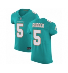 Men's Miami Dolphins #5 Jake Rudock Aqua Green Team Color Vapor Untouchable Elite Player Football Jersey Men's Miami Dolphins #5 Jake Rudock Aqua Green Team Color Vapor Untouchable Elite Player Football Jersey
