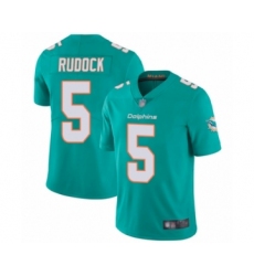 Men's Miami Dolphins #5 Jake Rudock Aqua Green Team Color Vapor Untouchable Limited Player Football Jersey Men's Miami Dolphins #5 Jake Rudock Aqua Green Team Color Vapor Untouchable Limited Player Football Jersey