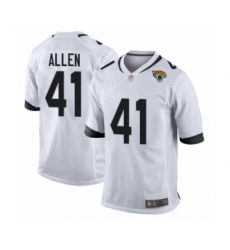 Men's Jacksonville Jaguars #41 Josh Allen Game White Football Jersey