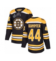 Men's Boston Bruins #44 Steven Kampfer Authentic Black Home 2019 Stanley Cup Final Bound Hockey Jersey