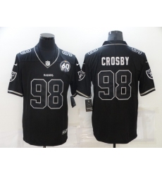 Men's Oakland Raiders #98 Maxx Crosby Black 60th Anniversary Vapor Untouchable Limited Jersey