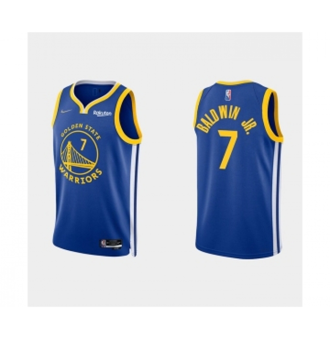 Mens Golden State Warriors #7 Patrick Baldwin Jr. 2022 Royal Stitched Basketball Jersey