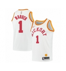 Women's Indiana Pacers #1 T.J. Warren Swingman White Hardwood Classics Basketball Jersey
