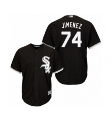 Youth Chicago White Sox #74 Eloy Jimenez Authentic Black Alternate Home Cool Base Baseball Jersey