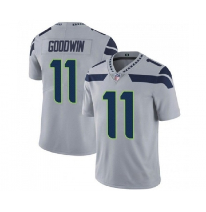 Men's Seattle Seahawks #11 Marquise Goodwin Gray Vapor Untouchable Limited Stitched Jersey