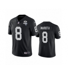 Men's Oakland Raiders #8 Marcus Mariota Black 2020 Inaugural Season Vapor Limited Jersey