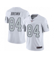 Men's Oakland Raiders #84 Antonio Brown Elite White Rush Vapor Untouchable Football Jersey