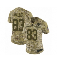 Women's Oakland Raiders #83 Darren Waller Limited Camo 2018 Salute to Service Football Jersey