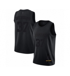 Men's Los Angeles Lakers #37 Kostas Antetokounmpo Swingman Black MVP Basketball Jersey
