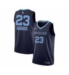 Women's Memphis Grizzlies #23 Marko Guduric Swingman Navy Blue Finished Basketball Jersey - Icon Edition