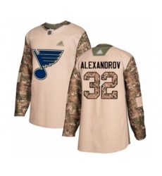 Youth St. Louis Blues #45 Colten Ellis Authentic Camo Veterans Day Practice Hockey Jersey