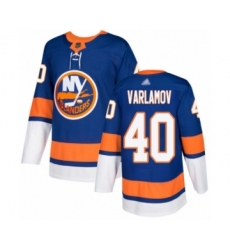 Men's New York Islanders #40 Semyon Varlamov Authentic Royal Blue USA Flag Fashion Hockey Jersey