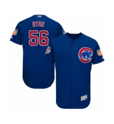 Men's Chicago Cubs #56 Kyle Ryan Royal Blue Alternate Flex Base Authentic Collection Baseball Player Jersey