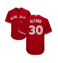 Youth Toronto Blue Jays #30 Anthony Alford Authentic Scarlet Alternate Baseball Player Jersey