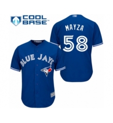Youth Toronto Blue Jays #58 Tim Mayza Authentic Blue Alternate Baseball Player Jersey