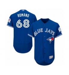 Men's Toronto Blue Jays #68 Jordan Romano Blue Alternate Flex Base Authentic Collection Baseball Player Jersey