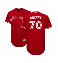 Men's Toronto Blue Jays #70 Patrick Murphy Scarlet Alternate Flex Base Authentic Collection Alternate Baseball Player Jersey
