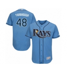 Men's Tampa Bay Rays #48 Ryan Yarbrough Columbia Alternate Flex Base Authentic Collection Baseball Player Jersey