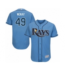 Men's Tampa Bay Rays #49 Brendan McKay Columbia Alternate Flex Base Authentic Collection Baseball Player Jersey