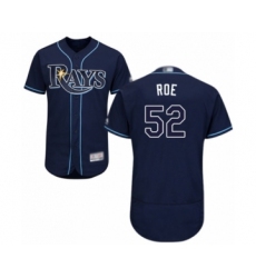 Men's Tampa Bay Rays #52 Chaz Roe Navy Blue Alternate Flex Base Authentic Collection Baseball Player Jersey