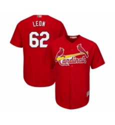 Youth St. Louis Cardinals #62 Daniel Ponce de Leon Authentic Red Alternate Cool Base Baseball Player Jersey