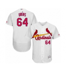 Men's St. Louis Cardinals #64 Ramon Urias White Home Flex Base Authentic Collection Baseball Player Jersey
