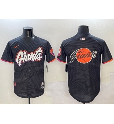Men's San Francisco Giants Team Big Logo Anthracite 2025 City Connect Limited Stitched Baseball Jersey