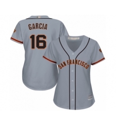 Women's San Francisco Giants #16 Aramis Garcia Authentic Grey Road Cool Base Baseball Player Jersey