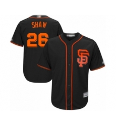 Youth San Francisco Giants #26 Chris Shaw Authentic Black Alternate Cool Base Baseball Player Jersey