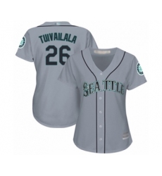 Women's Seattle Mariners #26 Sam Tuivailala Authentic Grey Road Cool Base Baseball Player Jersey