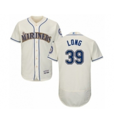 Men's Seattle Mariners #39 Shed Long Cream Alternate Flex Base Authentic Collection Baseball Player Jersey