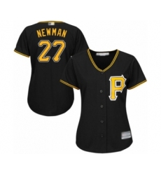 Women's Pittsburgh Pirates #27 Kevin Newman Authentic Black Alternate Cool Base Baseball Player Jersey