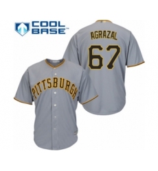 Youth Pittsburgh Pirates #67 Dario Agrazal Authentic Grey Road Cool Base Baseball Player Jersey