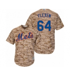 Women's New York Mets #64 Chris Flexen Authentic Camo Alternate Cool Base Baseball Player Jersey