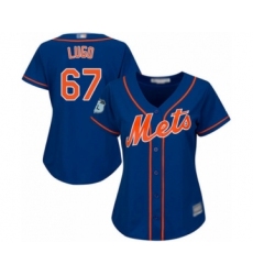 Women's New York Mets #67 Seth Lugo Authentic Royal Blue Alternate Home Cool Base Baseball Player Jersey