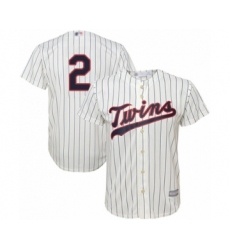 Youth Minnesota Twins #2 Luis Arraez Authentic Cream Alternate Cool Base Baseball Player Jersey