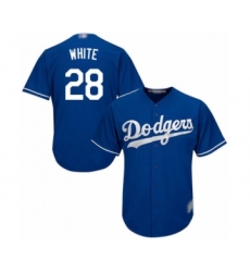 Youth Los Angeles Dodgers #28 Tyler White Authentic Royal Blue Alternate Cool Base Baseball Player Jersey