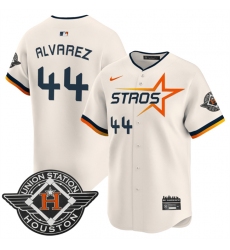 Men's Houston Astros #44 Yordan Alvarez Cream 2025 City Connect Limited Stitched Baseball Jersey