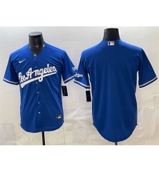 Men's Los Angeles Dodgers Blank Royal Alternate Stadium Stitched Baseball Jersey