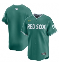 Men's Boston Red Sox Blank Green 2025 City Connect Limited Stitched Baseball Jersey
