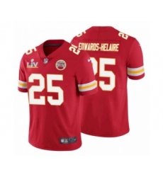Youth Kansas City Chiefs #25 Clyde Edwards-Helaire 2021 Super Bowl LV Jersey