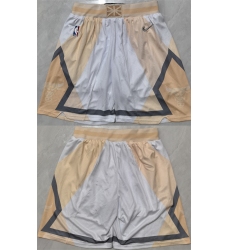 Men's Chicago Bulls White City Edition Grey Shorts (Run Small)