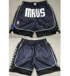 Men's Dallas Mavericks Navy Shorts (Run Small)