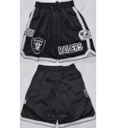 Men's Las Vegas Raiders Black Shorts (Run Small)