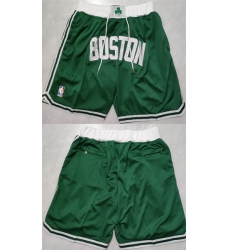 Men's Boston Celtics Green Shorts (Run Small)