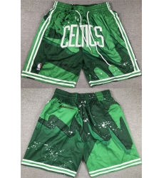 Men's Boston Celtics Green Shorts